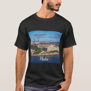 Fort Manoel und Sliema aus Valletta, Malta T-Shirt