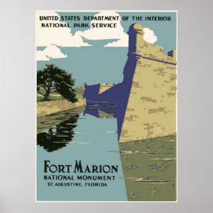 Fort Marion Nationales Monument Obelisk Poster