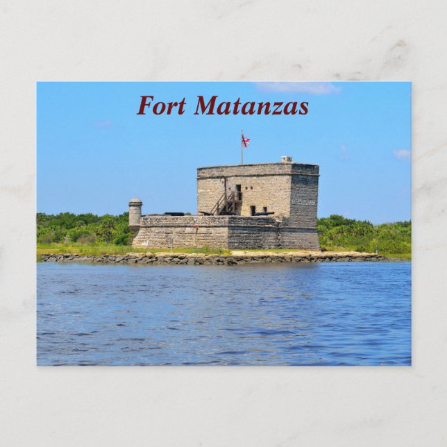 Fort Matanzas Feiertagspostkarte (Vorderseite)