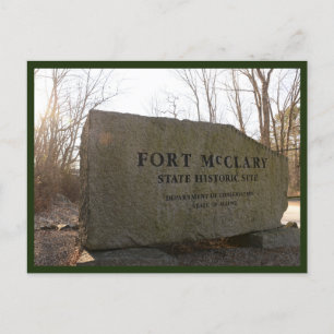 Fort McClary Staat Historic Site Maine Nature Postkarte