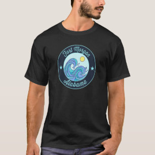 Fort Morgan Al Alabama Souvenir Schifffahrt Surfer T-Shirt