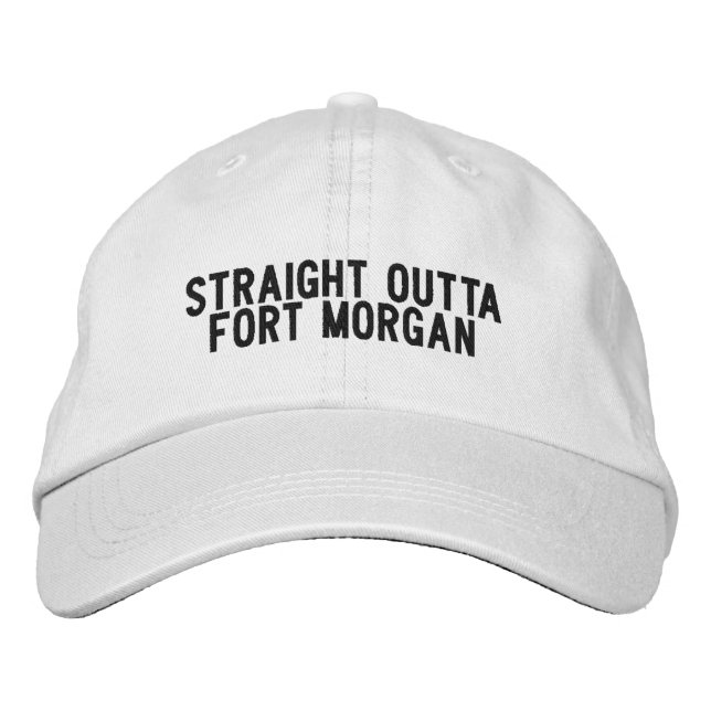 Fort Morgan Colorado Hat Bestickte Baseballkappe (Vorderseite)