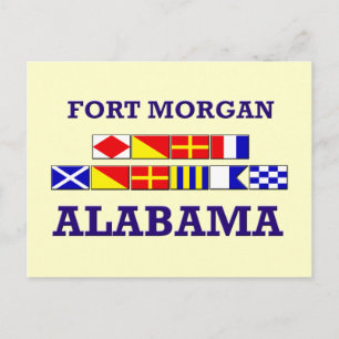 Fort Morgan Flag Postcard Postkarte