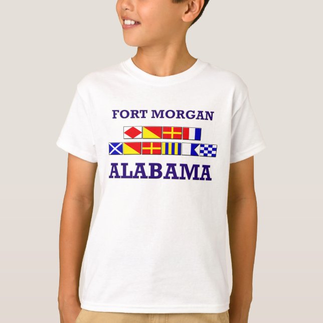 Fort-Morgan-Flaggen-Shirt T-Shirt (Vorderseite)