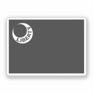 Fort Moultrie flagge - schwarz-weiß, SC Aufkleber