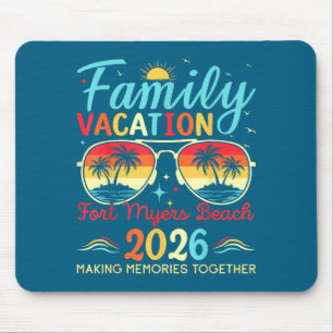 Fort Myers Beach Florida Familienkunstwerk Mousepad