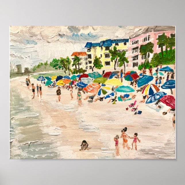 "Fort Myers Beach" in Acryl Poster (Vorne)
