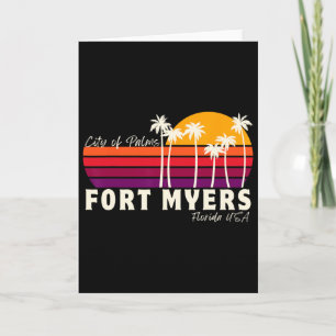 Fort Myers Florida Stadt der Palmen Urlaub Reise S Karte