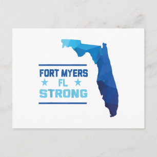 Fort Myers Florida Stark Feiertagspostkarte