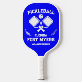 Fort Myers Florida US Blue und White Custom Pickleball Schläger