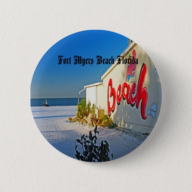 Fort- Myersstrand Button (Vorderseite)