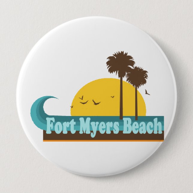 Fort- Myersstrand Button (Vorderseite)