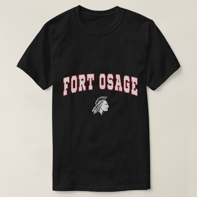 Fort Osage High School Amerikanischen Ureinwohner T-Shirt (Design vorne)