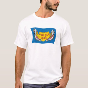 Fort Peck Assiniboine Hemd mit Flaggenmuster T-Shirt