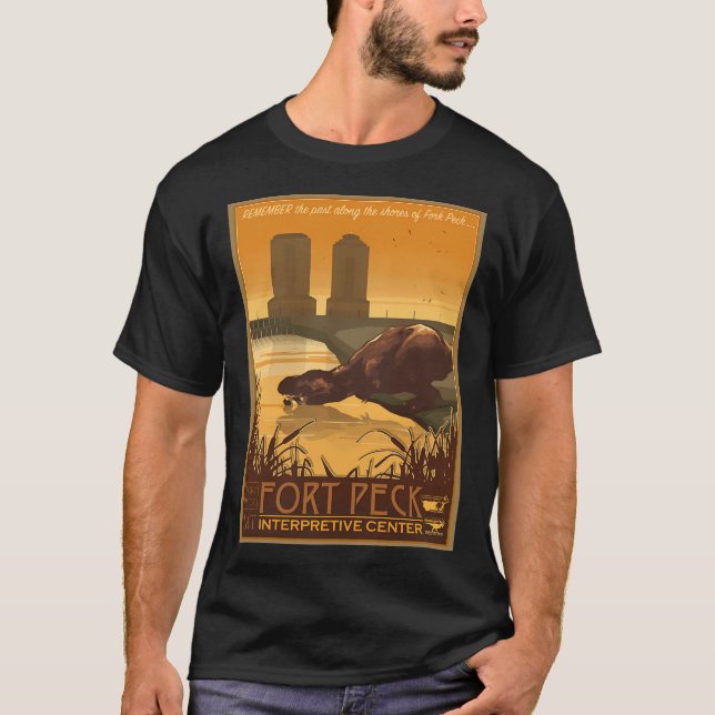 Fort Peck Interpretation Centre T-Shirt (Vorderseite)