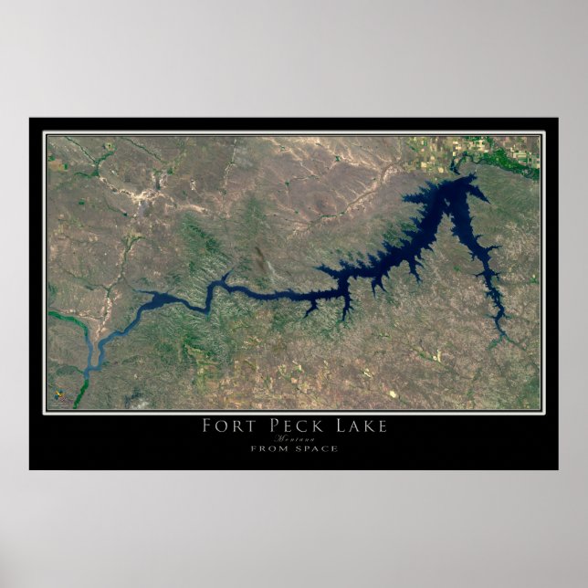 Fort Peck Montana Highlights Poster (Vorne)