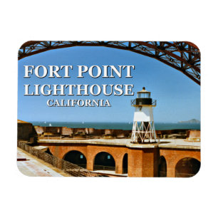 Fort Point Lighthouse, California Flex Magnet