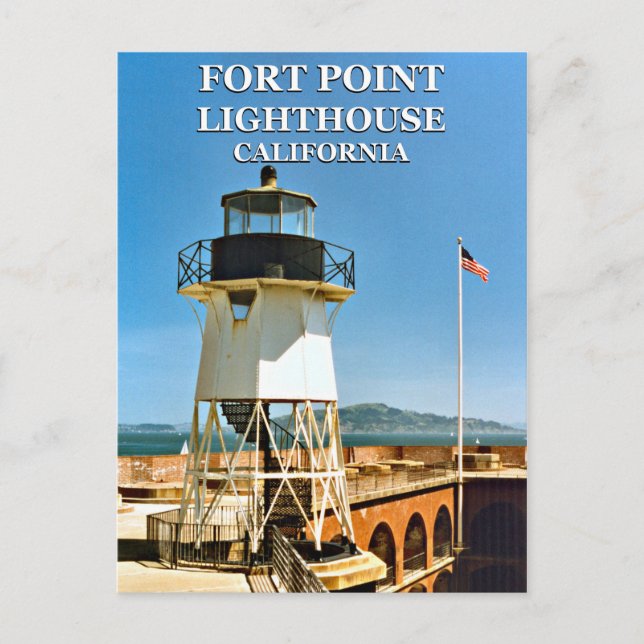 Fort Point Lighthouse, California Postcard Postkarte (Vorderseite)