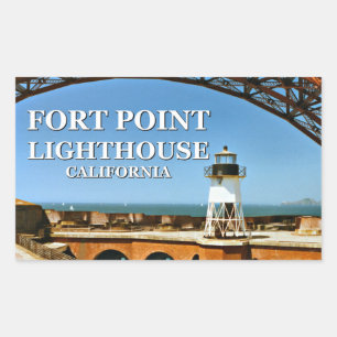 Fort Point Lighthouse, California Stickers
