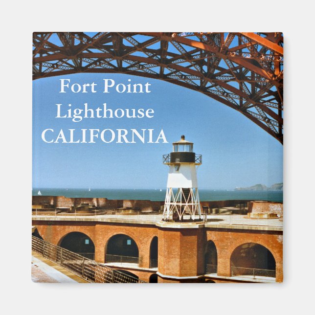 Fort Point Lighthouse, Kalifornien Magnet (Vorne)