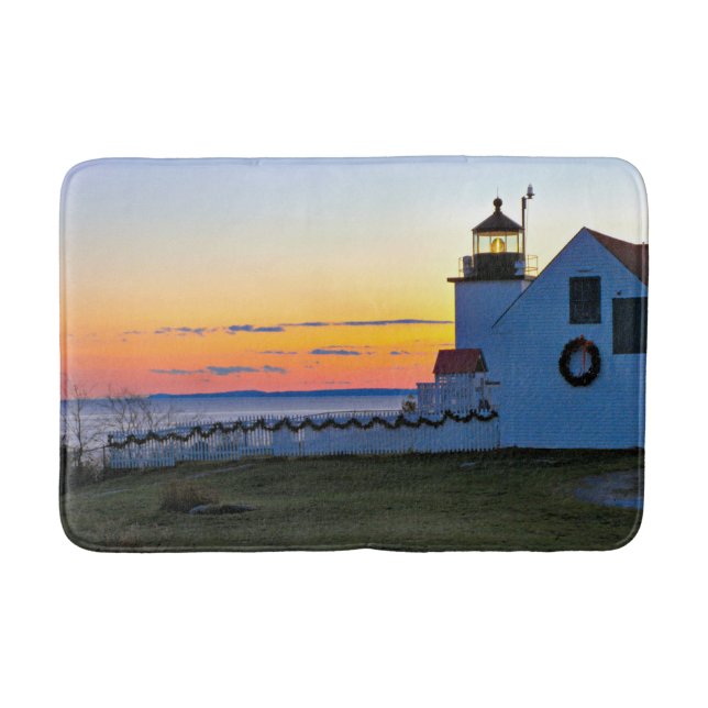 Fort Point Lighthouse, Maine Bath Mat Badematte (Vorderseite)