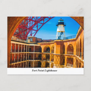Fort Point Lighthouse Postcard Postkarte