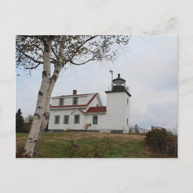Fort Point Lighthouse Postkarte (Vorderseite)