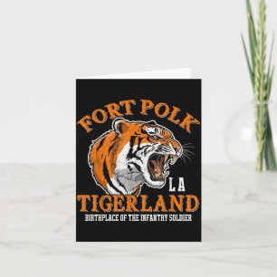 Fort Polk Tigerland Vietnam-Kriegsveteran Infanter Karte