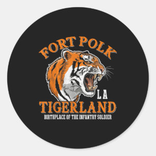Fort Polk Tigerland Vietnam Kriegsveteran Infanter Runder Aufkleber