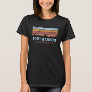 Fort Ransom State Park North Dakota Retro Cool T-Shirt