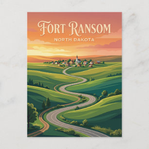 Fort Ransom USA Postkarte