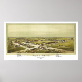 Fort Reno Oklahoma Territory 1891 Lithografie Poster