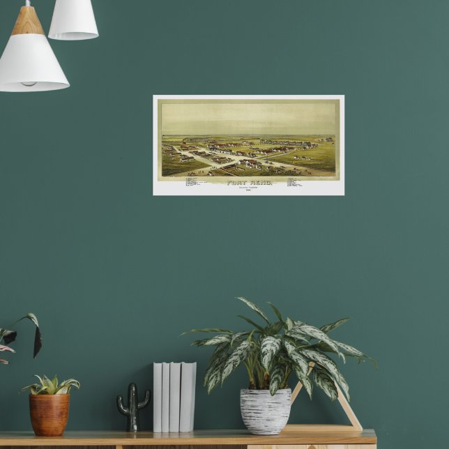 Fort Reno Oklahoma Territory 1891 Lithograph Poster (Wohnzimmer 1)
