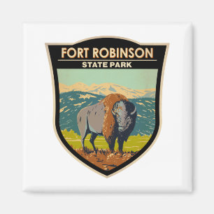 Fort Robinson Staat Park Nebraska Abzeichen Magnet