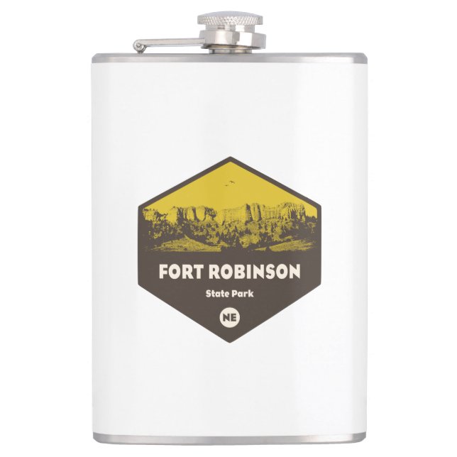 Fort Robinson Staat Park Nebraska Flachmann (Vorderseite)