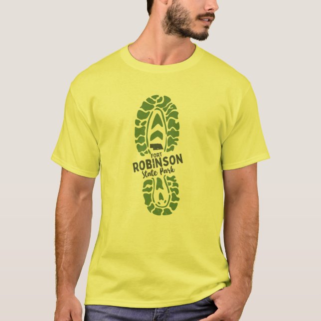 Fort Robinson Staat Park Nebraska NE Wanderboot T-Shirt (Vorderseite)
