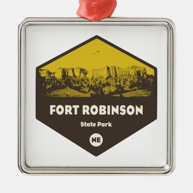 Fort Robinson Staat Park Nebraska Ornament Aus Metall (Vorne)