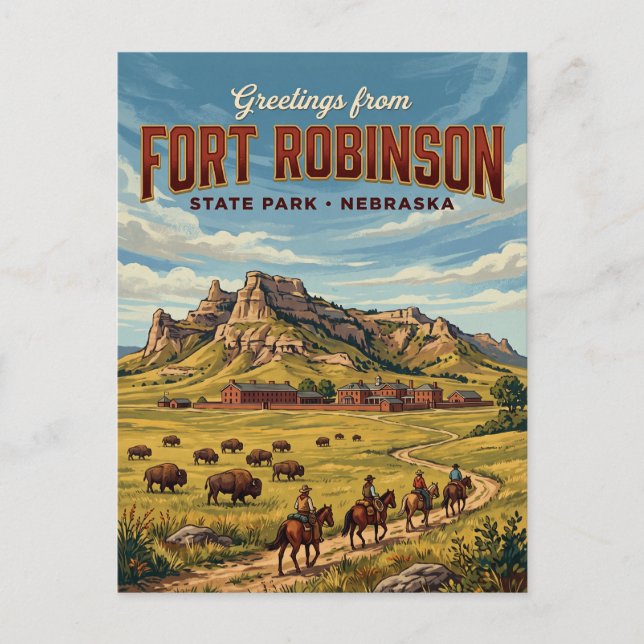 Fort Robinson State Park USA Postkarte (Vorderseite)