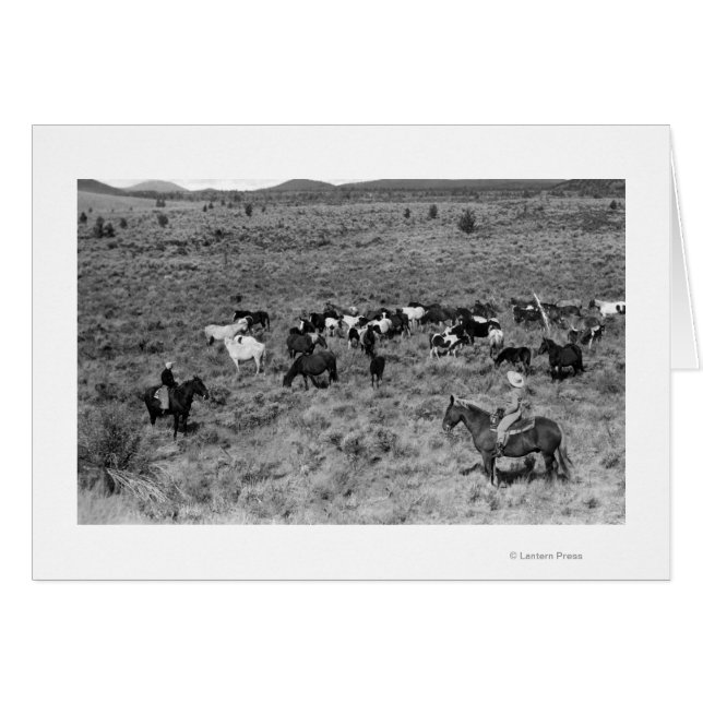 Fort Rock, Oregon Cowboy im Teufelsgarten (Vorderseite (Horizontal))