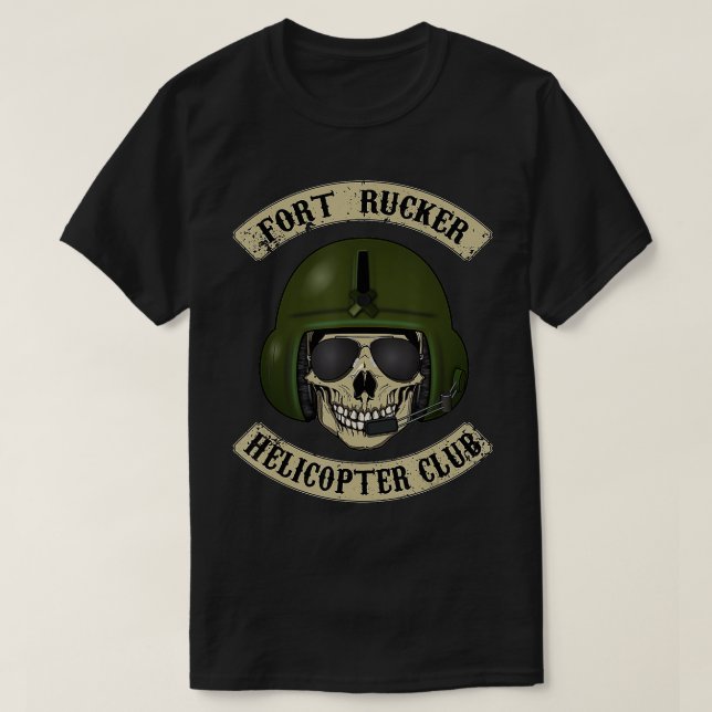 Fort Rucker Helicopter Club T T-Shirt (Design vorne)