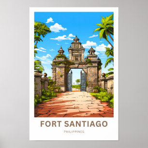 Fort Santiago Philippines Travel Print Poster