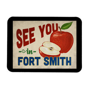 Fort Smith Arkansas Apfel - Vintage Reise Magnet