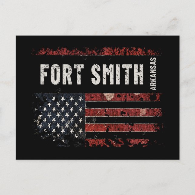 Fort Smith Arkansas Postkarte (Vorderseite)