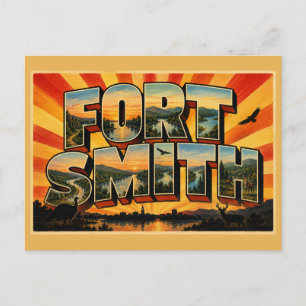 Fort Smith Arkansas River Valley Mountain Kunst Postkarte