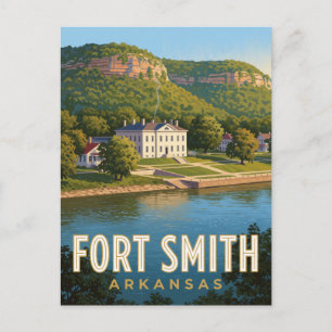 Fort Smith Arkansas Riverfront Reise Postkarte