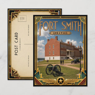 Fort Smith Arkansas Vintage Art Deco Golden Age Postkarte