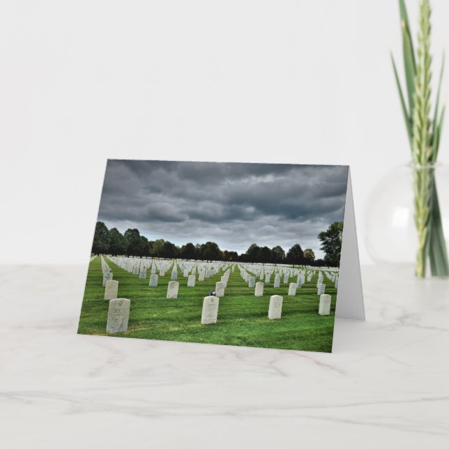 "Fort Snelling National Friedhof" Sympathiekarte Karte (Vorderseite)