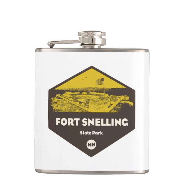 Fort Snelling Staat Park Minnesota Flachmann (Vorderseite)