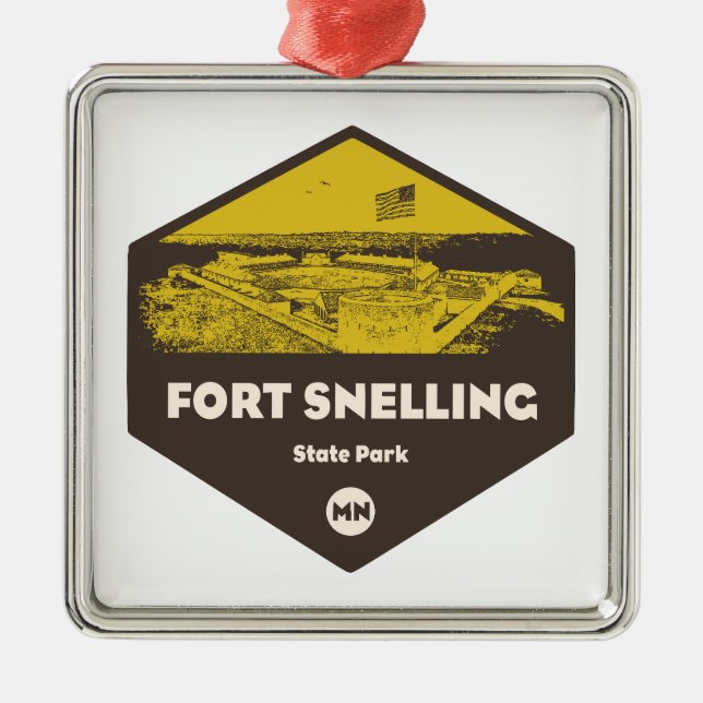 Fort Snelling Staat Park Minnesota Ornament Aus Metall (Vorne)