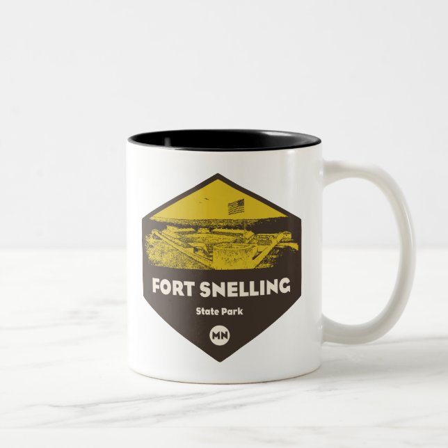 Fort Snelling Staat Park Minnesota Zweifarbige Tasse (Rechts)